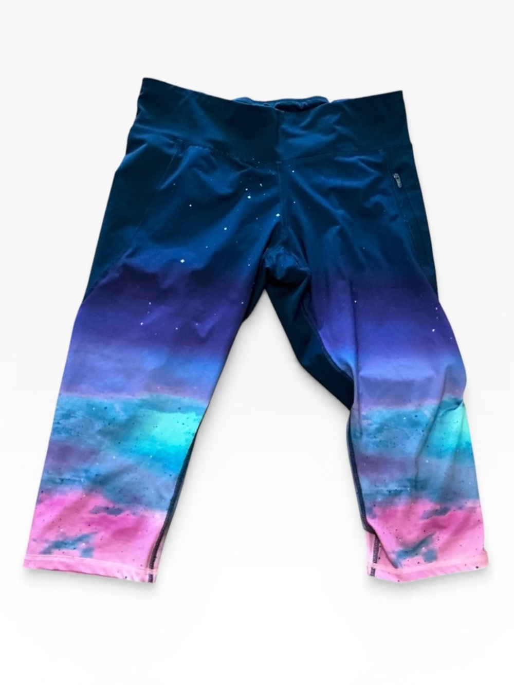 Champion Girls' Ombre Galaxy Leggings - Blue/Purple/Pink